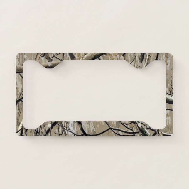 Hunting Camouflage Pattern 5 License Plate Frame (Front)