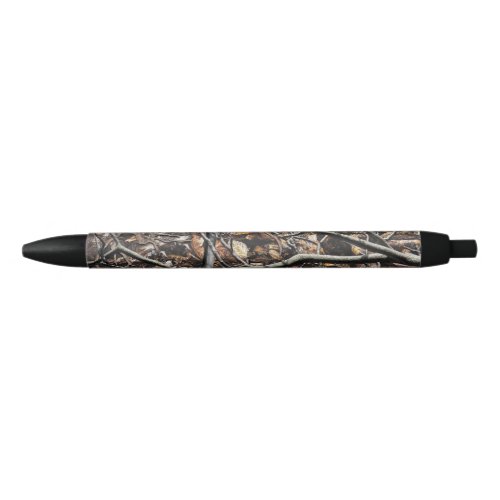 Hunting Camouflage Pattern 6 Black Ink Pen