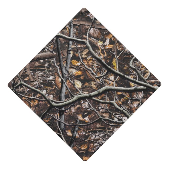 Hunting Camouflage Pattern 6 Graduation Cap Topper (Front)