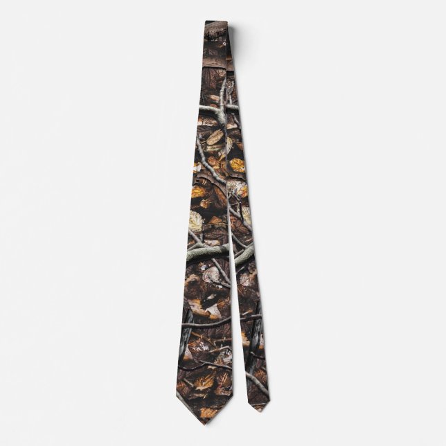 Hunting Camouflage Pattern 6 Neck Tie (Front)