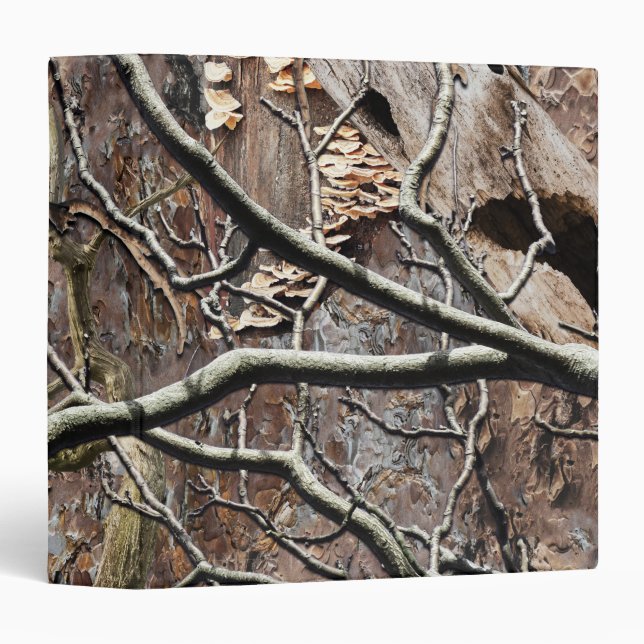 Hunting Camouflage Pattern 8 3 Ring Binder (Front/Spine)