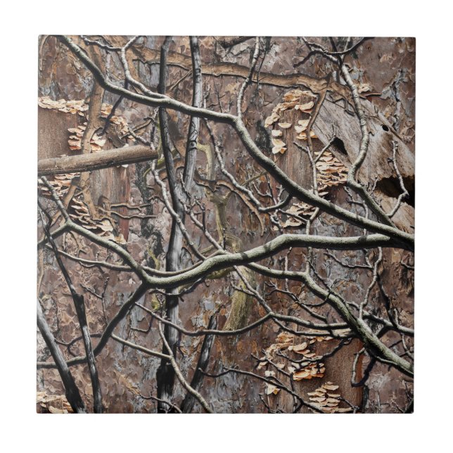 Hunting Camouflage Pattern 8 Ceramic Tile (Front)