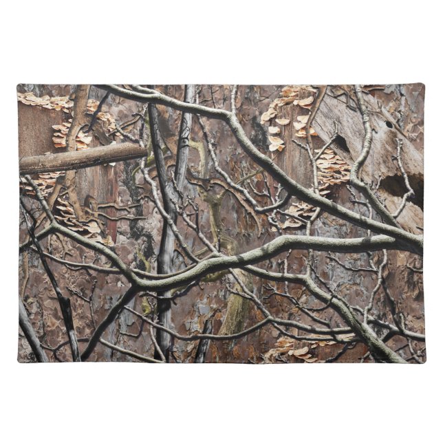 Hunting Camouflage Pattern 8 Cloth Placemat (Front)