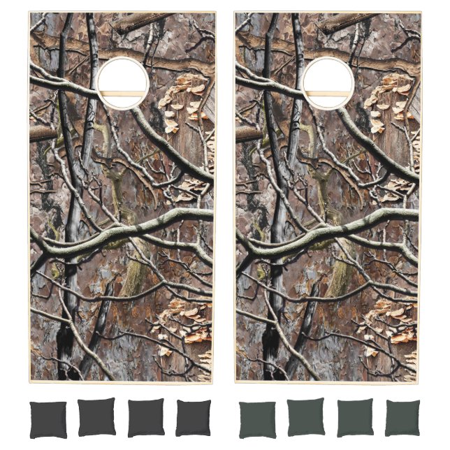 Hunting Camouflage Pattern 8 Cornhole Set (Set)