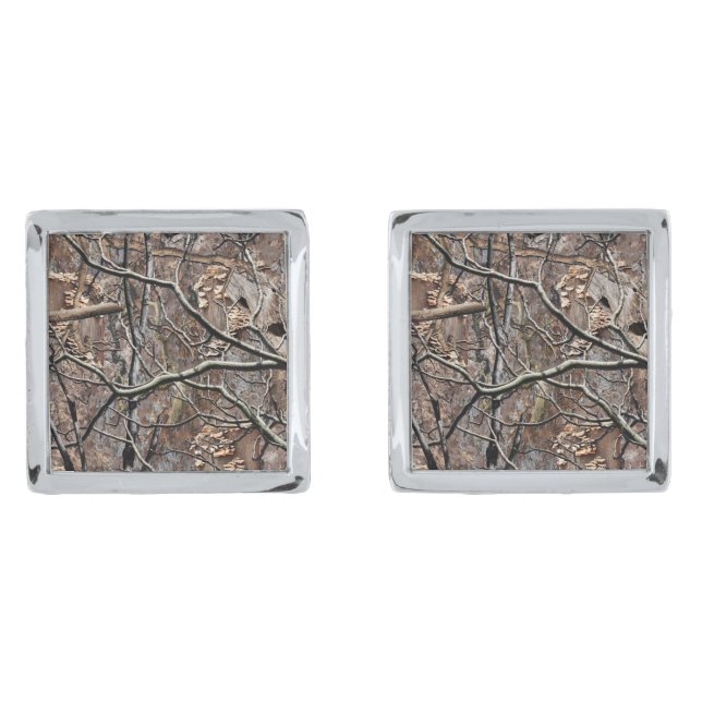 Hunting Camouflage Pattern 8 Cufflinks (Front)