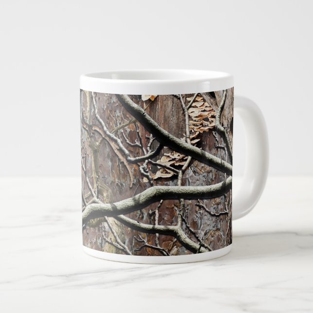 Hunting Camouflage Pattern 8 Giant Coffee Mug (Front Right)
