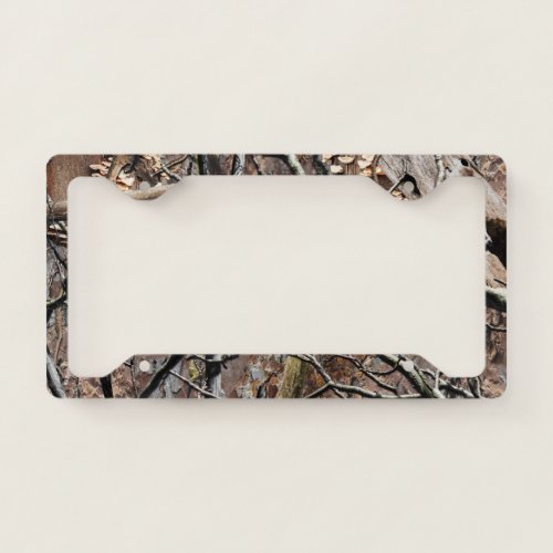 Hunting Camouflage Pattern 8 License Plate Frame