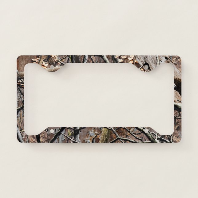Hunting Camouflage Pattern 8 License Plate Frame (Front)