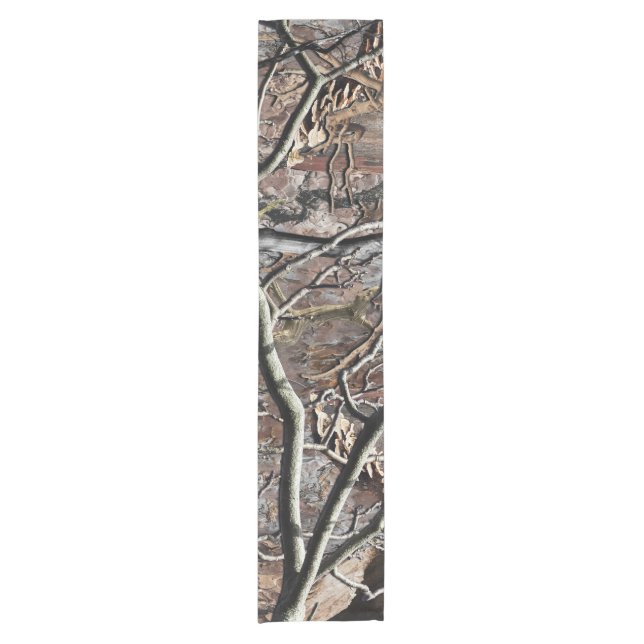 Hunting Camouflage Pattern 8 Short Table Runner (Front)