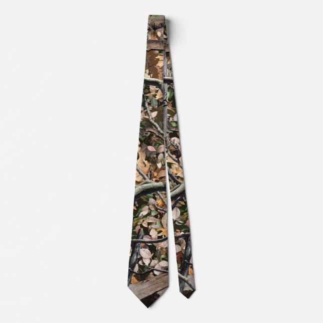 Hunting Camouflage Pattern 9 Neck Tie (Front)