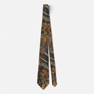 Hunting Camouflage Pattern Neck Tie