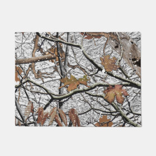 Hunting Camouflage Snow Pattern 2 Doormat