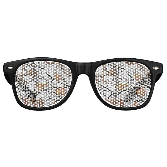 Hunting Camouflage Snow Pattern 2 Retro Sunglasses (Front)