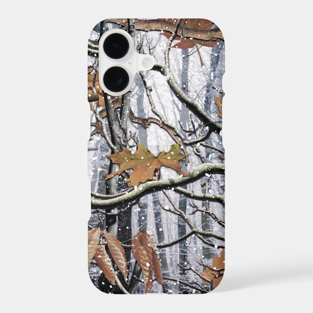 Hunting Camouflage Snow Pattern 3 Iphone Case (Back)