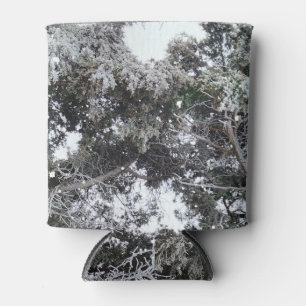 Hunting Camouflage Snow Pattern 4 Can Cooler