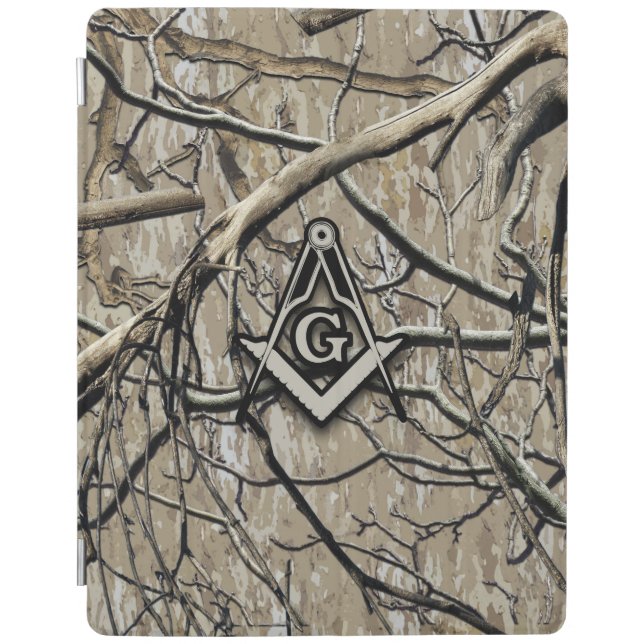 Hunting Camouflage Square Compass 2 iPad Smart Cover (Front)