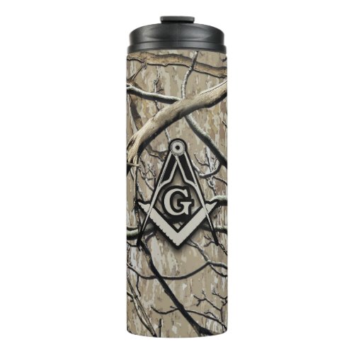 Hunting Camouflage Square Compass 2 Thermal Tumbler