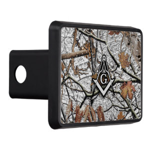 Hunting Camouflage Square Compass 3 Hitch Cover