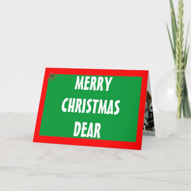 Hunting Christmas Holiday Card (Front)