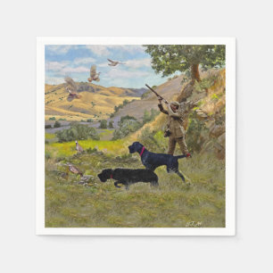 Hunting Chukar partridge Napkins