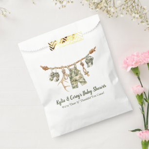 Hunting Clothesline Camo Boy Baby Shower Favor Bag