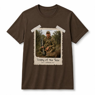 Hunting Custom Photo Shirt, Retro Photo Hunter  T-Shirt