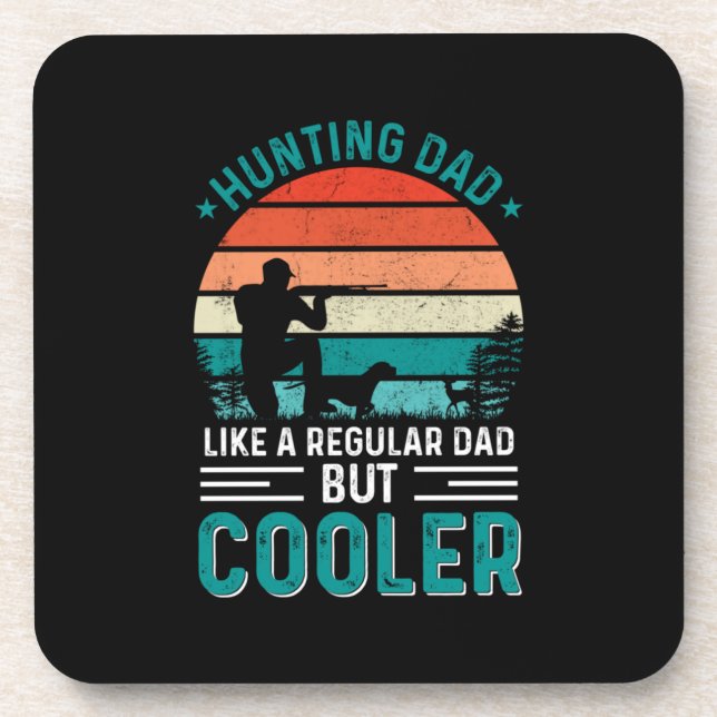 Hunting Dad Beverage Coaster (Front)