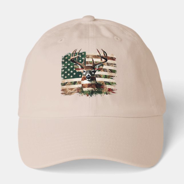 Hunting Deer Flag Hat (Front)