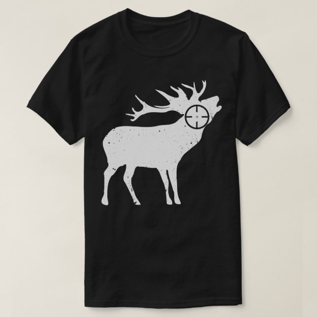 Hunting Deer Forest Sniper Shoot 1 T-Shirt (Design Front)