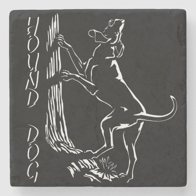 Hunting Dog Coaster Personalized Hound Dog Coaster (Front)