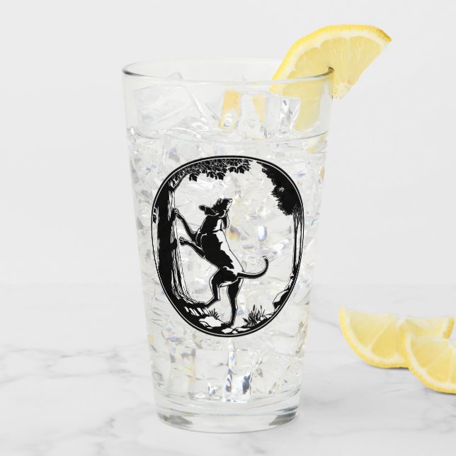 Hunting Dog Glass  Hound Dog Glasses Personalized (Back Ice)