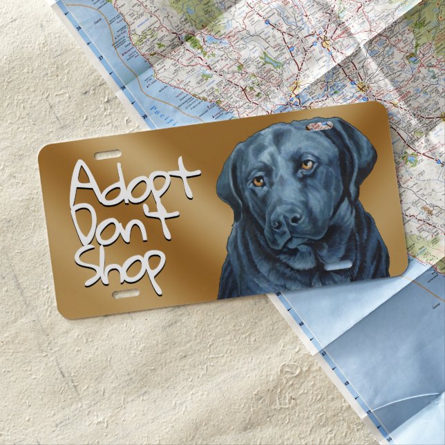 Hunting Dog License Custom Coonhound License Plate (In Situ)