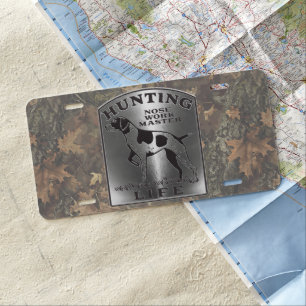 Hunting Dog License Plate