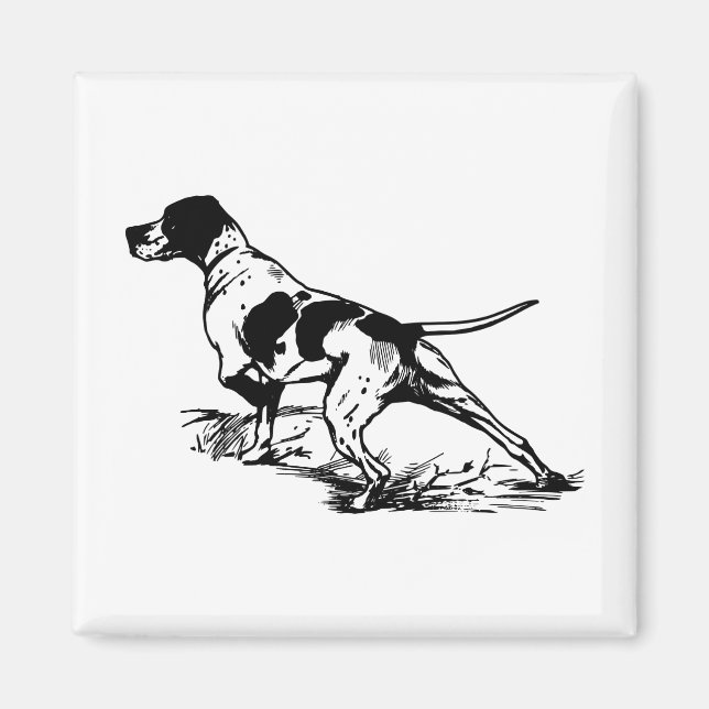 Hunting Dog Magnet (Front)