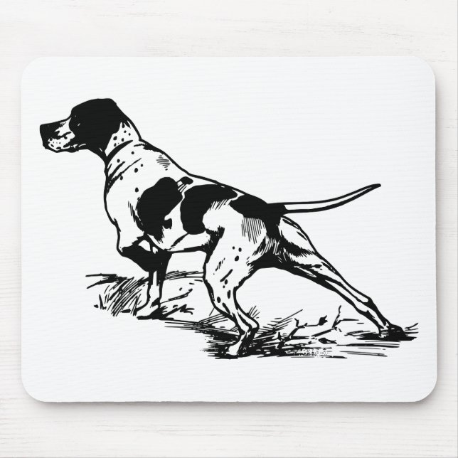 Hunting Dog Mouse Pad (Front)