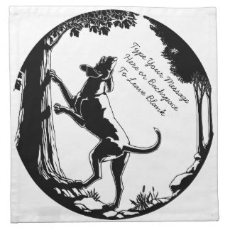 Hunting Dog Napkins Personalized Hound Dog Napkins
