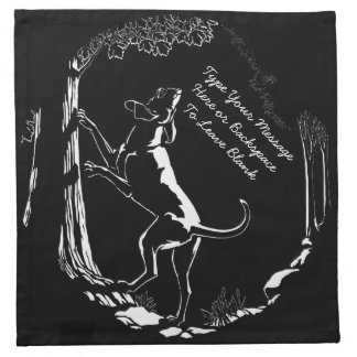 Hunting Dog Napkins Personalized Hound Dog Napkins
