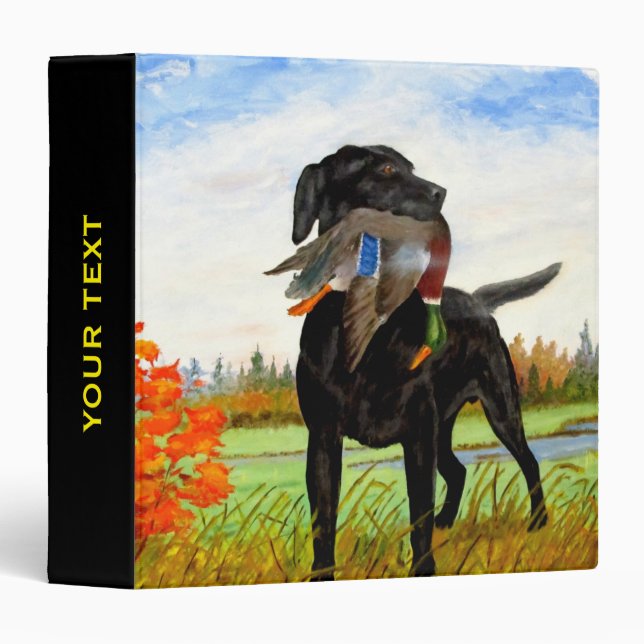 Hunting Dog Painting Binder (Front/Spine)