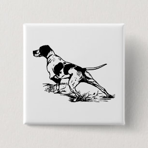 Hunting Dog Pinback Button