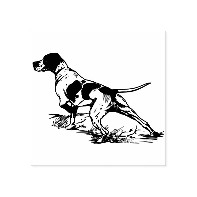 Hunting dog rubber stamp (Imprint)