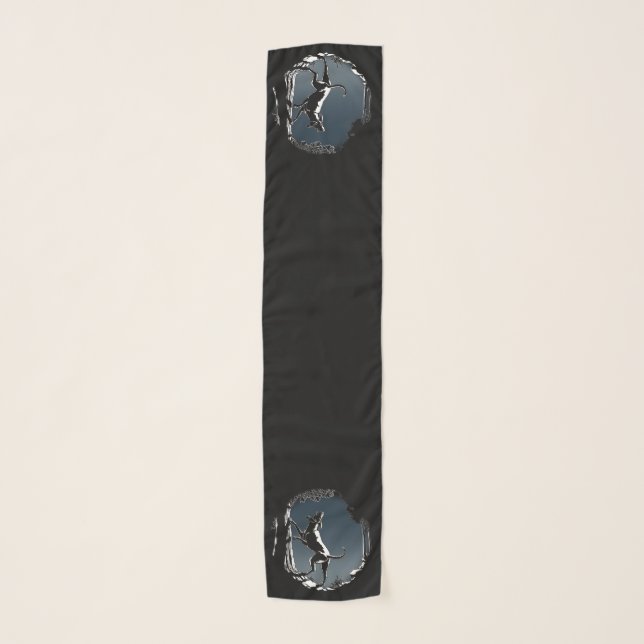 Hunting Dog Scarf Hound Dog Art Scarves (Front)