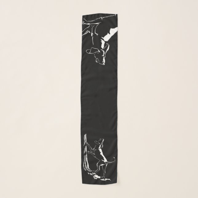 Hunting Dog Scarf Hound Dog Art Scarves (Front)