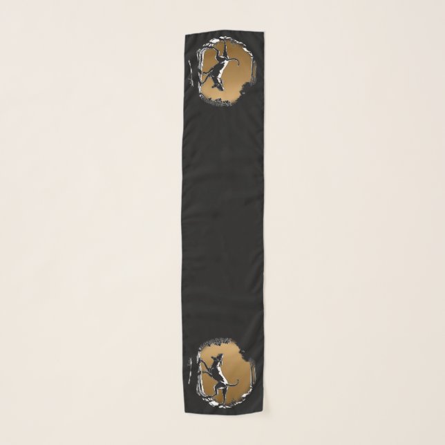 Hunting Dog Scarf Hound Dog Art Scarves (Front)