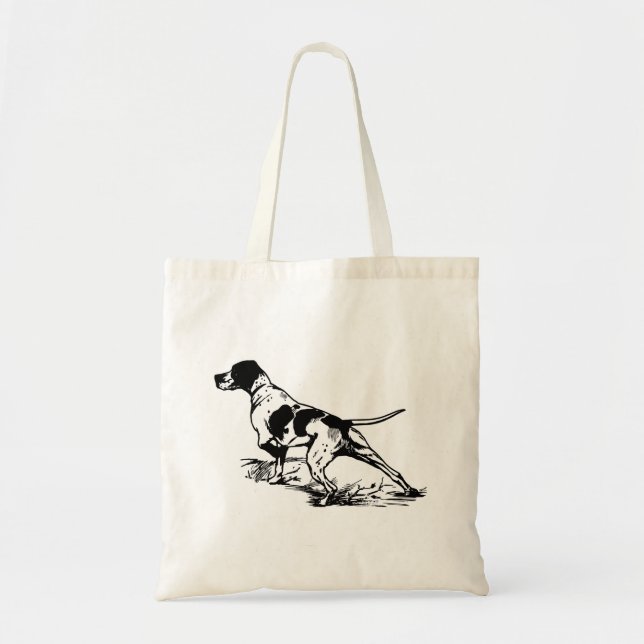 Hunting Dog Tote Bag (Front)