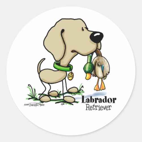 Hunting Dog _ Yellow Labrador Retriever stickers