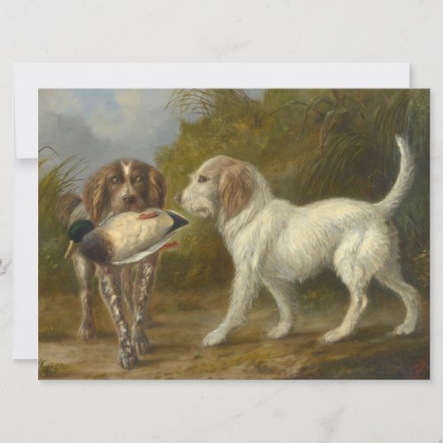 Hunting Dogs by Carlo Ademollo Card