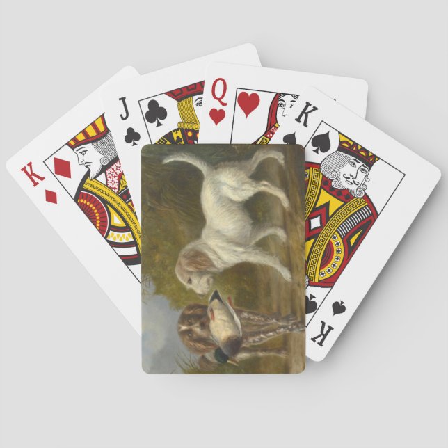 Hunting Dogs (by Carlo Ademollo) Poker Cards (Back)