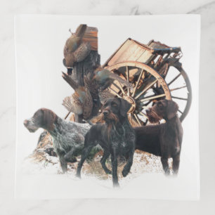 Hunting dogs, Deutsch Drahthaar  Trinket Tray