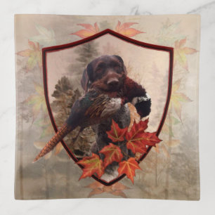Hunting dogs, Deutsch Drahthaar  Trinket Tray