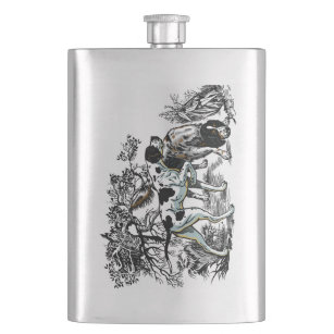 hunting dogs flask